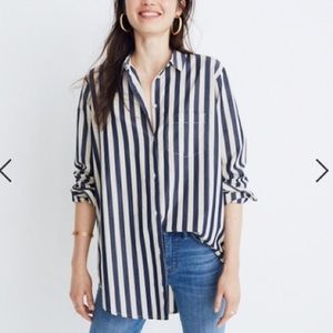 Madewell striped tunic shirt size XXL